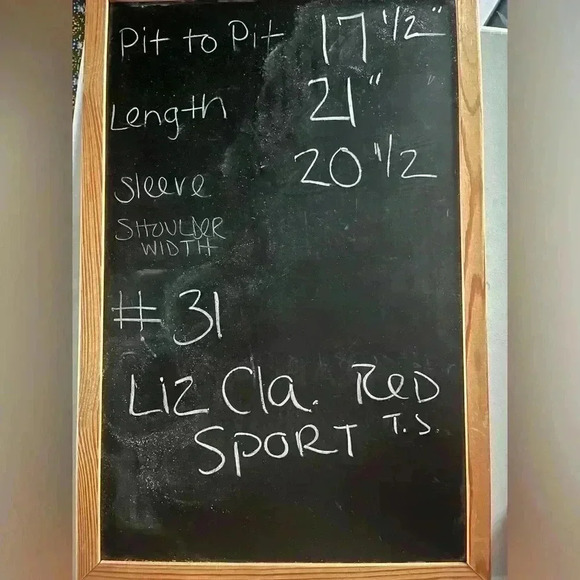 90s Liz Sport Cotton Red Turtleneck  Academia old money classic bright preppy M - Picture 7 of 11